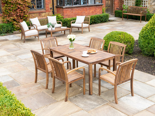 Alexander Rose - Bolney 6 Seat Table Set