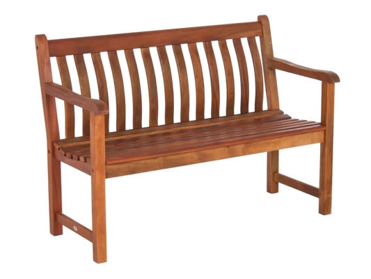 Alexander Rose - Broadfield Oiled Mahogany Bench 4ft