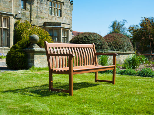 Alexander Rose - Broadfield Oiled Mahogany Bench 5ft