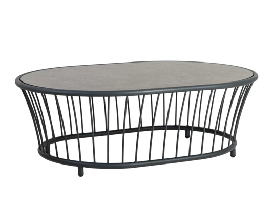 Alexander Rose - Cordial Grey Coffee Table 1.2m x 0.85m w/ HPL Top