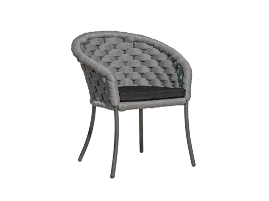 Alexander Rose - Cordial Luxe Light Grey Dining Armchair