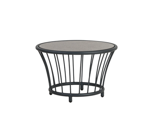 Alexander Rose - Cordial Grey Side Table 0.6m x 0.85m w/ HPL Top